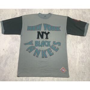 VTG Underground Railroad New York Black Yankees Shirt Men XL Gray Negro League
